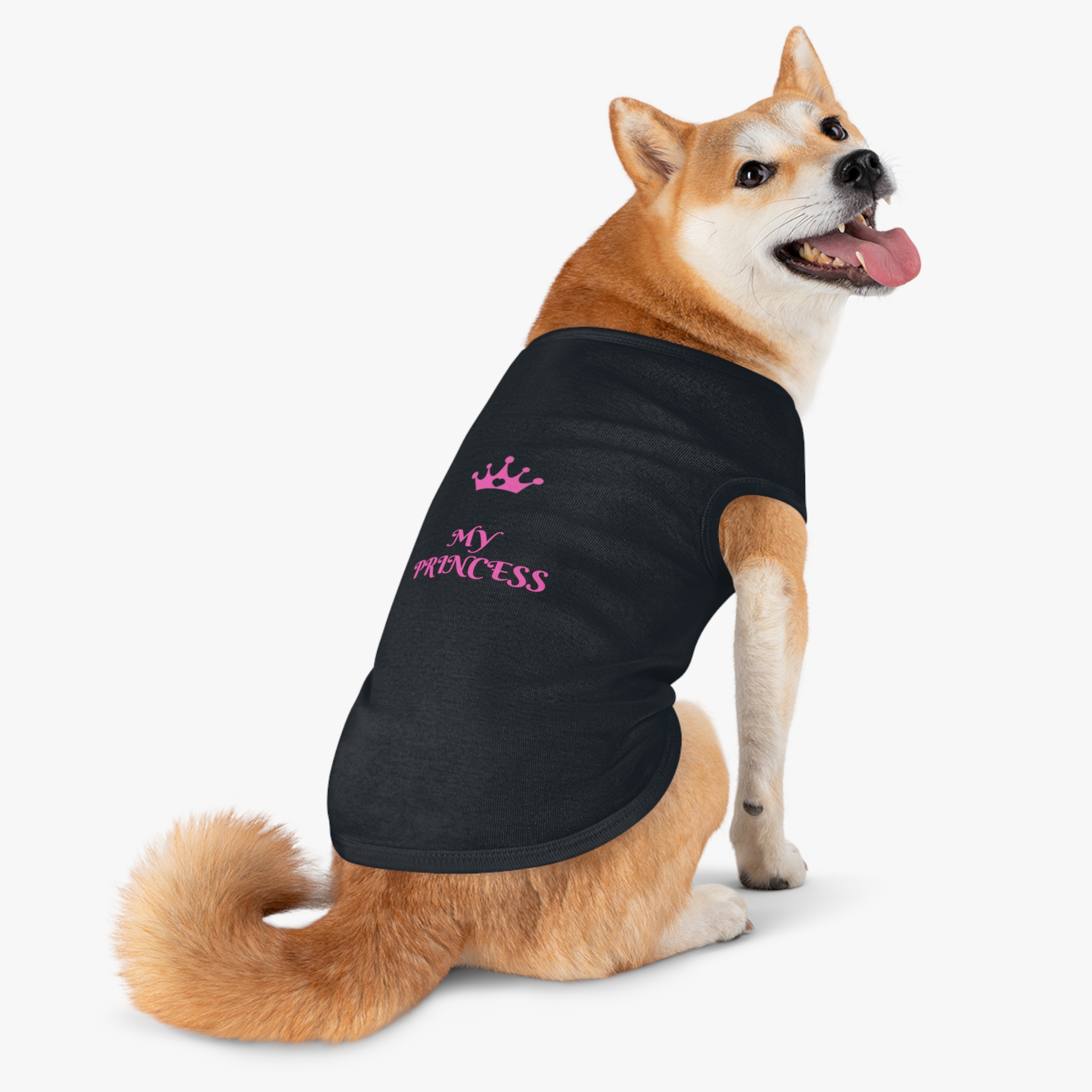 My Princess Pet Tank Top | Pink Crown Dog Shirt - Image 21