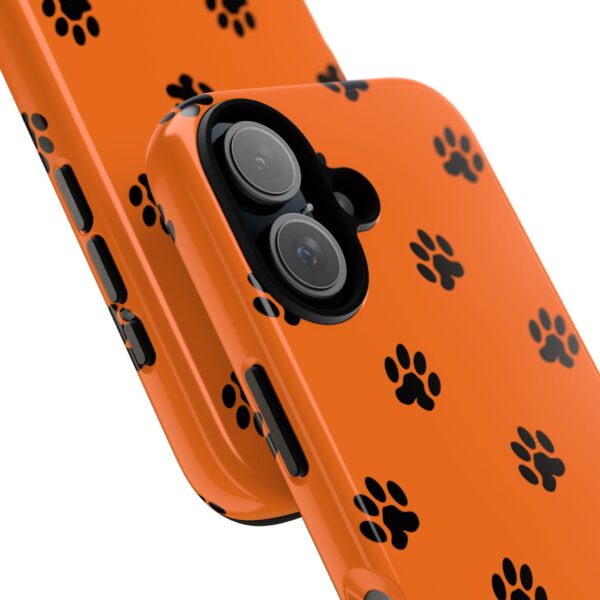 Orange Paw Print Phone Case | Tough Cases | Pet Lover Gift, Animal Print Cases, Unique Phone Cover, Fun Accessories, Birthday Gift - Image 178