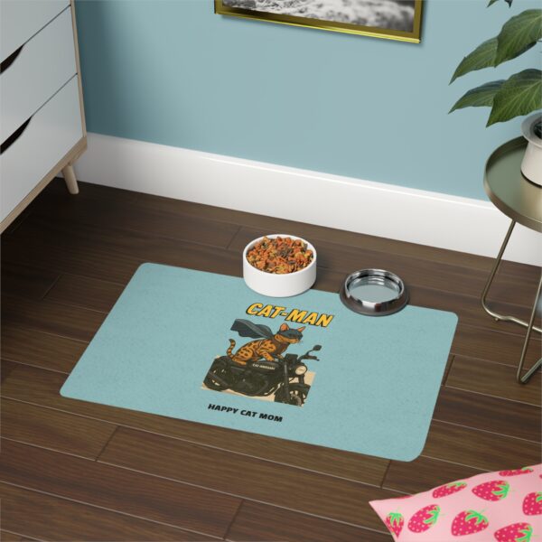 Funny Cat Food Mat - Humor for Cat Lovers, Pet Food Bowl Mat, Kitty Dining Mat, Unique Gift for Cat Parents, Decor for Pet Area - Image 4