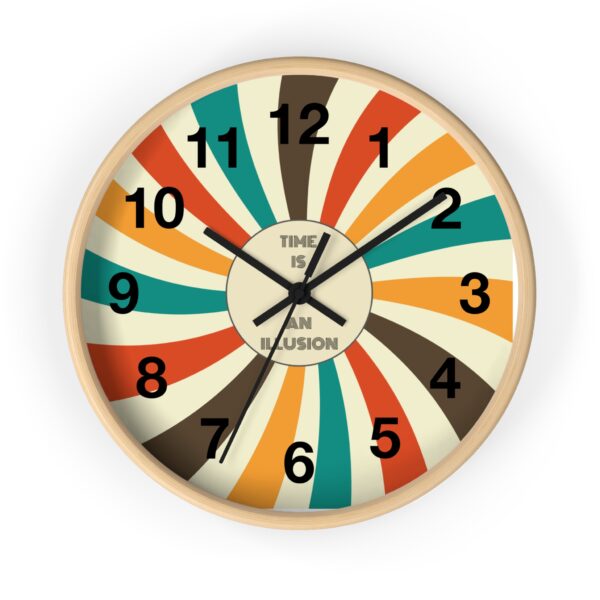Funny Cat Wall Clock - Time is an Illusion, Cat Decor, Unique Gift for Cat Lovers, Home Office Wall Art, Quirky Kitty Clock - Image 13