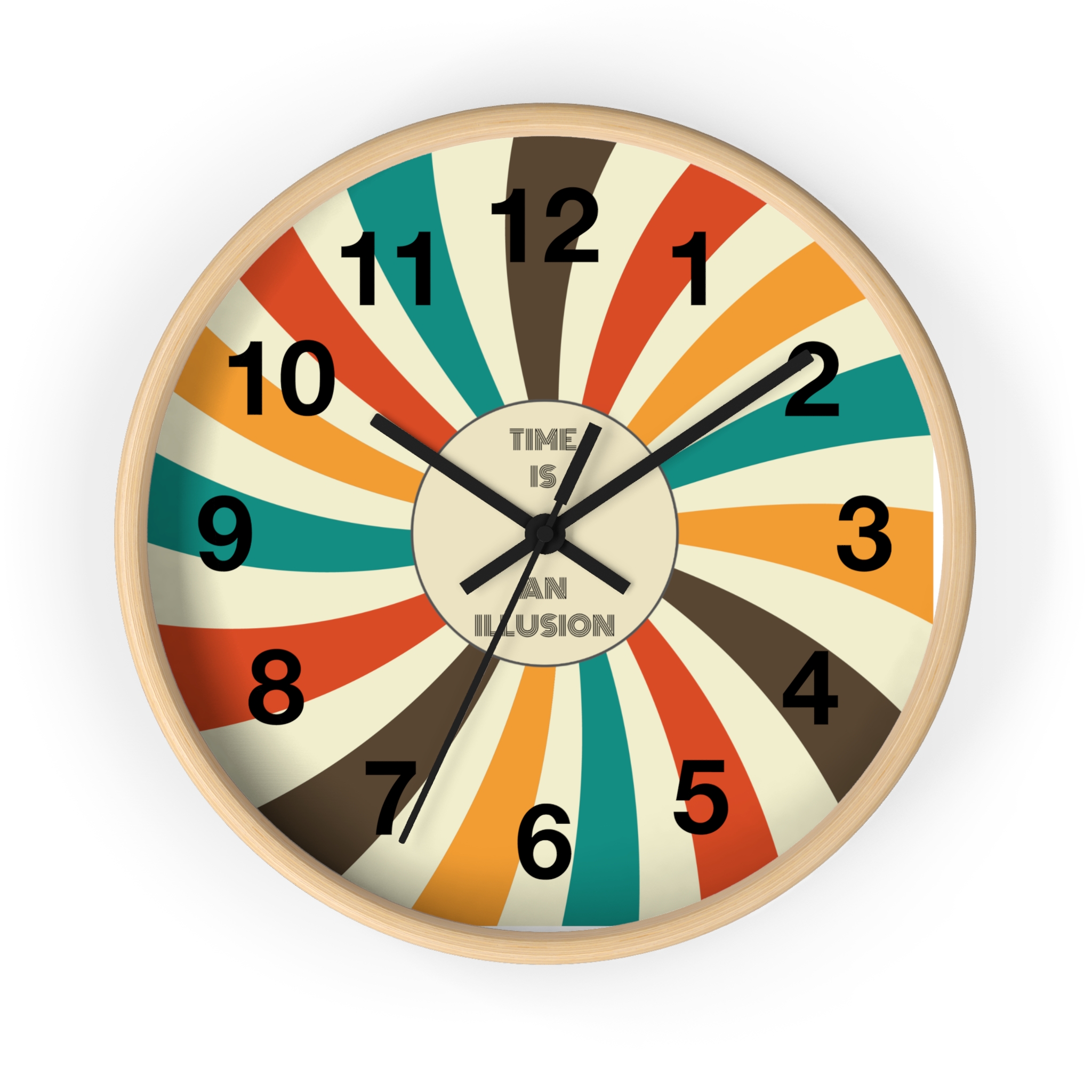 Funny Cat Wall Clock - Time is an Illusion, Cat Decor, Unique Gift for Cat Lovers, Home Office Wall Art, Quirky Kitty Clock - Image 13