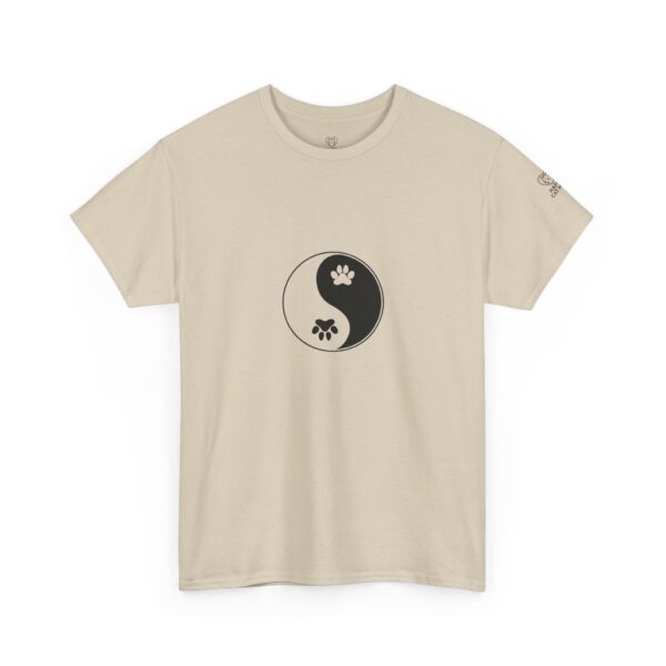 Yin Yang Unisex Heavy Cotton Tee, Pet Lovers Shirt, Spiritual Cotton Tee, Philosophy Gift, Everyday Casual Wear - Image 11