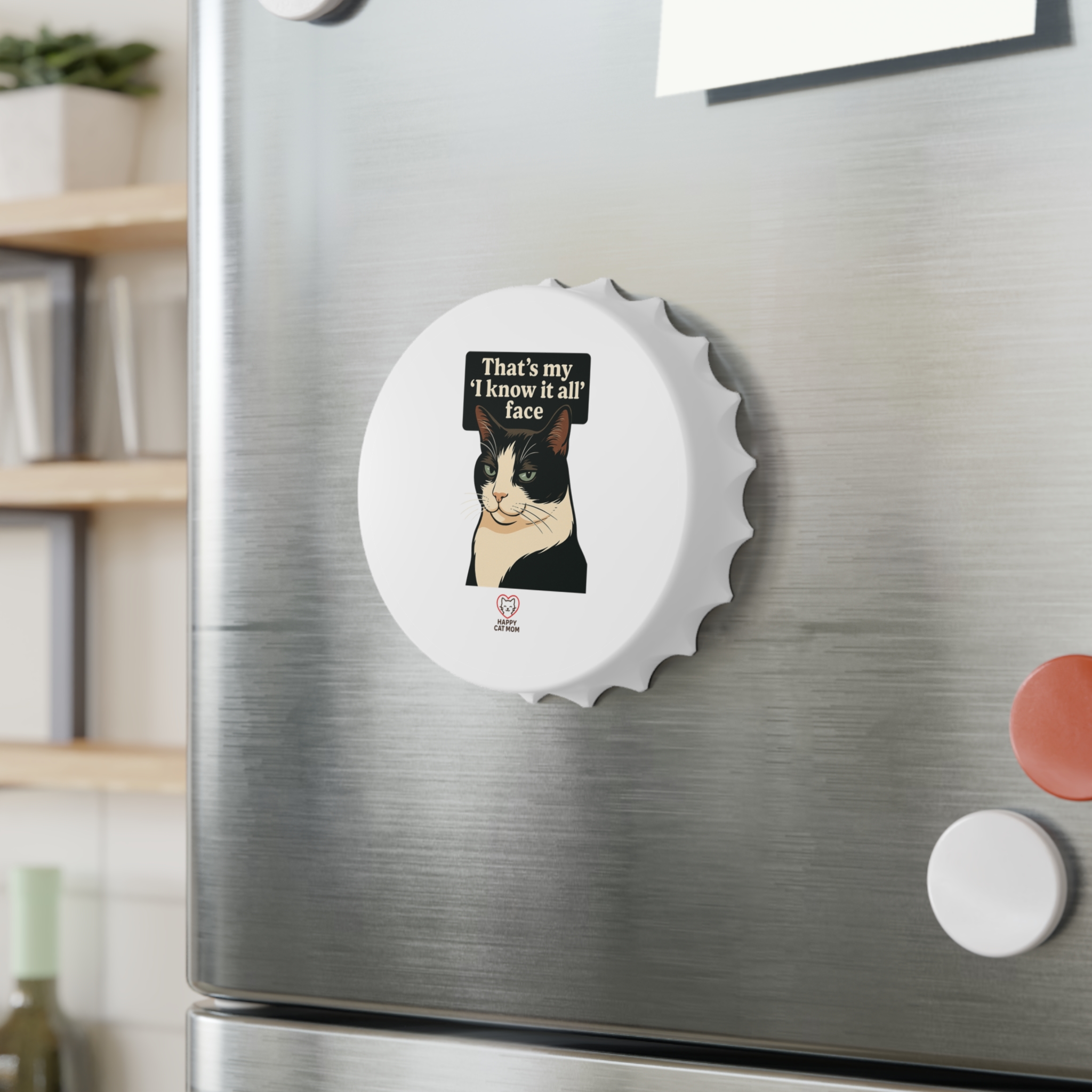 Cat-Themed Bottle Opener, Fun Kitchen Gadget, Pet Lover Gift, Unique Barware for Parties, Funny Cat Decor, My Cat's Cooler Than Your Ex - Image 4