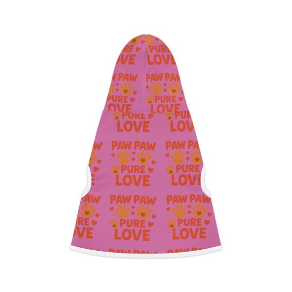 Cozy Pet Hoodie, Seasonal Pet Apparel, Love Print Dog Sweater, Cute Pet Gift, Fall/Winter Fashion for Pets, Animal Hoodie - Image 2