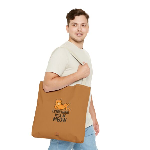Cute Cat Tote Bag | Everything Will Be Meow | Perfect Gift for Cat Lovers, Everyday Use, Shopping, Beach Bag, Eco-Friendly - Image 23