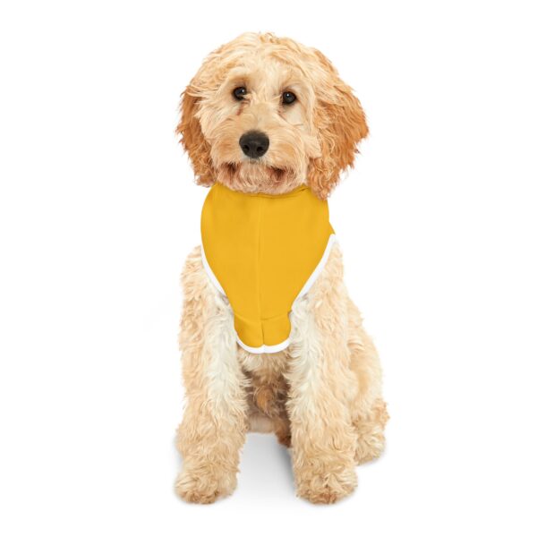 You Lost Me at I Don't Like Cats Pet Hoodie | Yellow Dog Hoodie - Image 3
