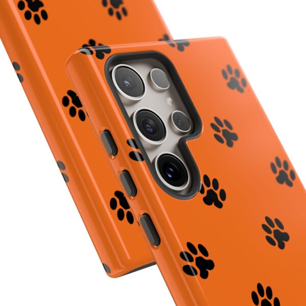 Orange Paw Print Phone Case | Tough Cases | Pet Lover Gift, Animal Print Cases, Unique Phone Cover, Fun Accessories, Birthday Gift - Image 170