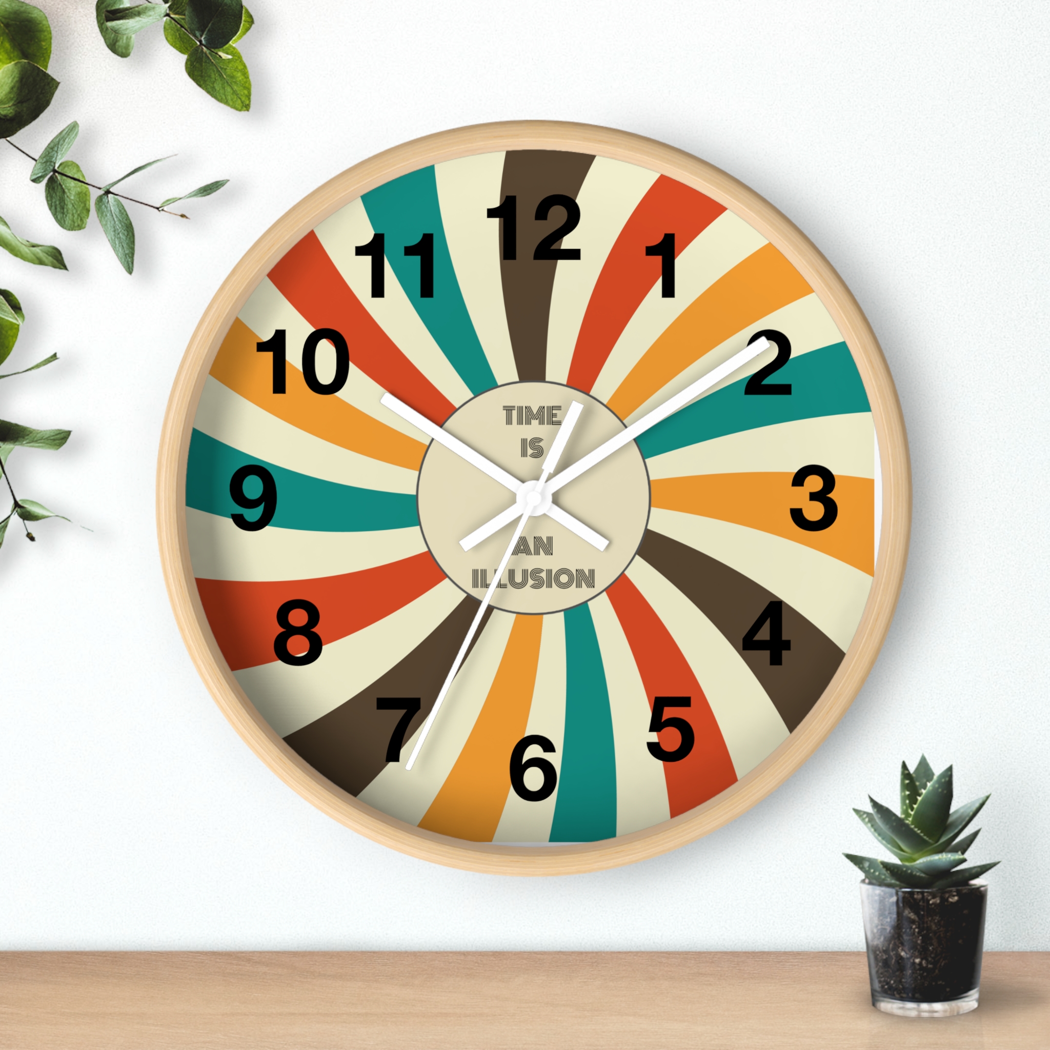 Funny Cat Wall Clock - Time is an Illusion, Cat Decor, Unique Gift for Cat Lovers, Home Office Wall Art, Quirky Kitty Clock - Image 18