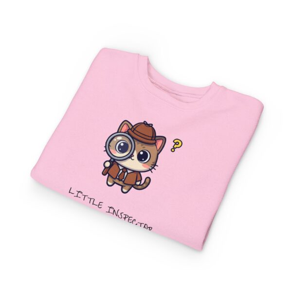 Little Inspector Cat Toddler Sweatshirt | Cute Detective Kitten - Image 19