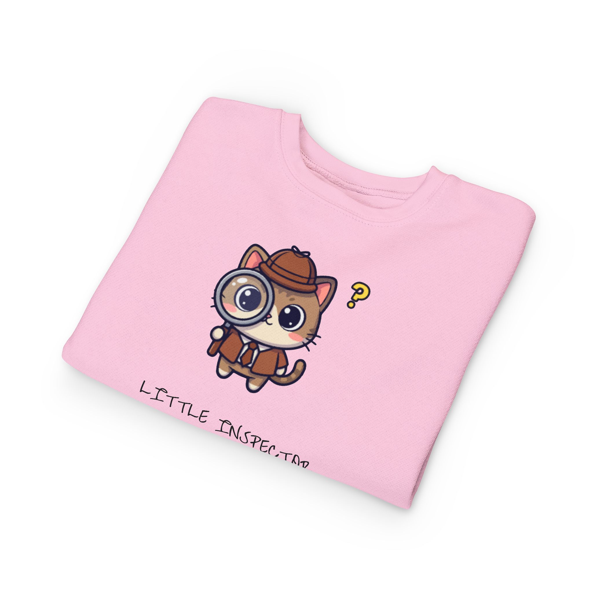 Little Inspector Cat Toddler Sweatshirt | Cute Detective Kitten - Image 19