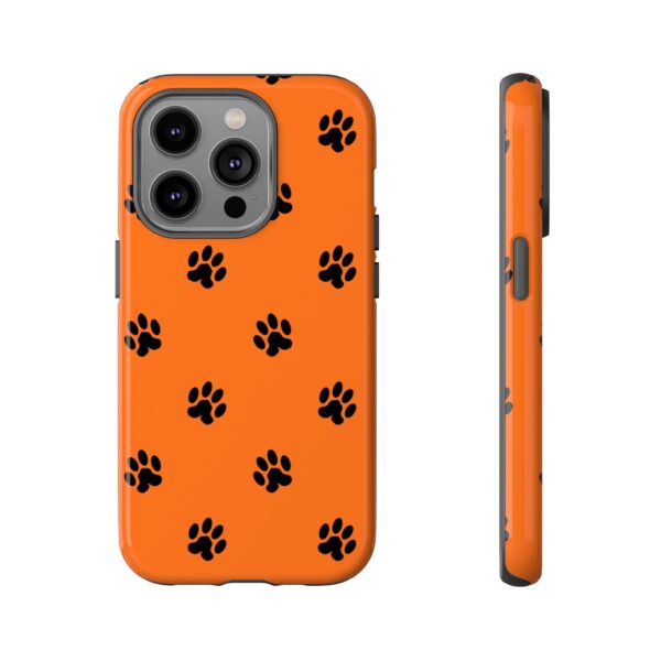Orange Paw Print Phone Case | Tough Cases | Pet Lover Gift, Animal Print Cases, Unique Phone Cover, Fun Accessories, Birthday Gift - Image 81