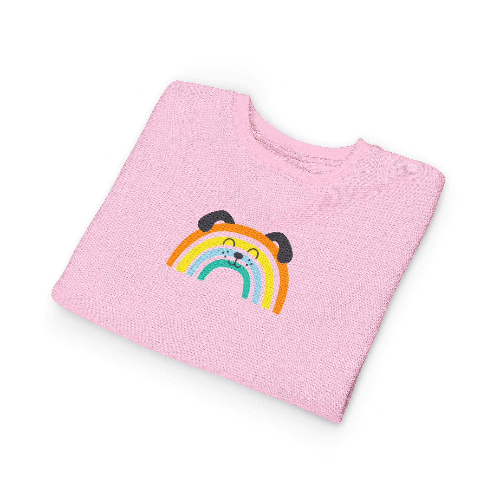 Rainbow Puppy Sweatshirt | Toddler dog rainbow graphic - Image 15
