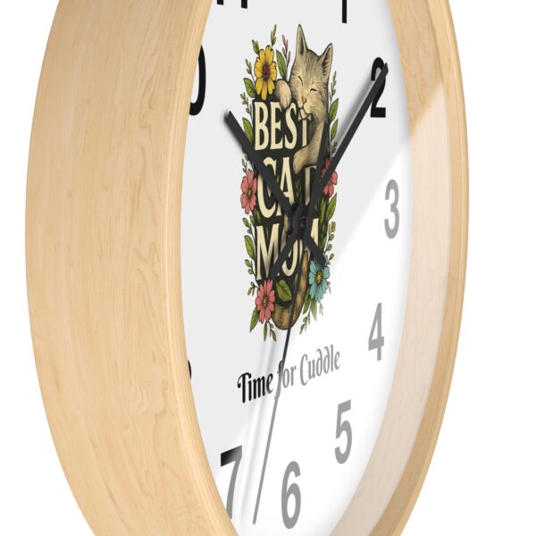 Funny Cat Wall Clock - Time is Running, Cat Decor, Unique Gift for Cat Lovers, Home Office Wall Art, Quirky Kitty Clock - Image 14