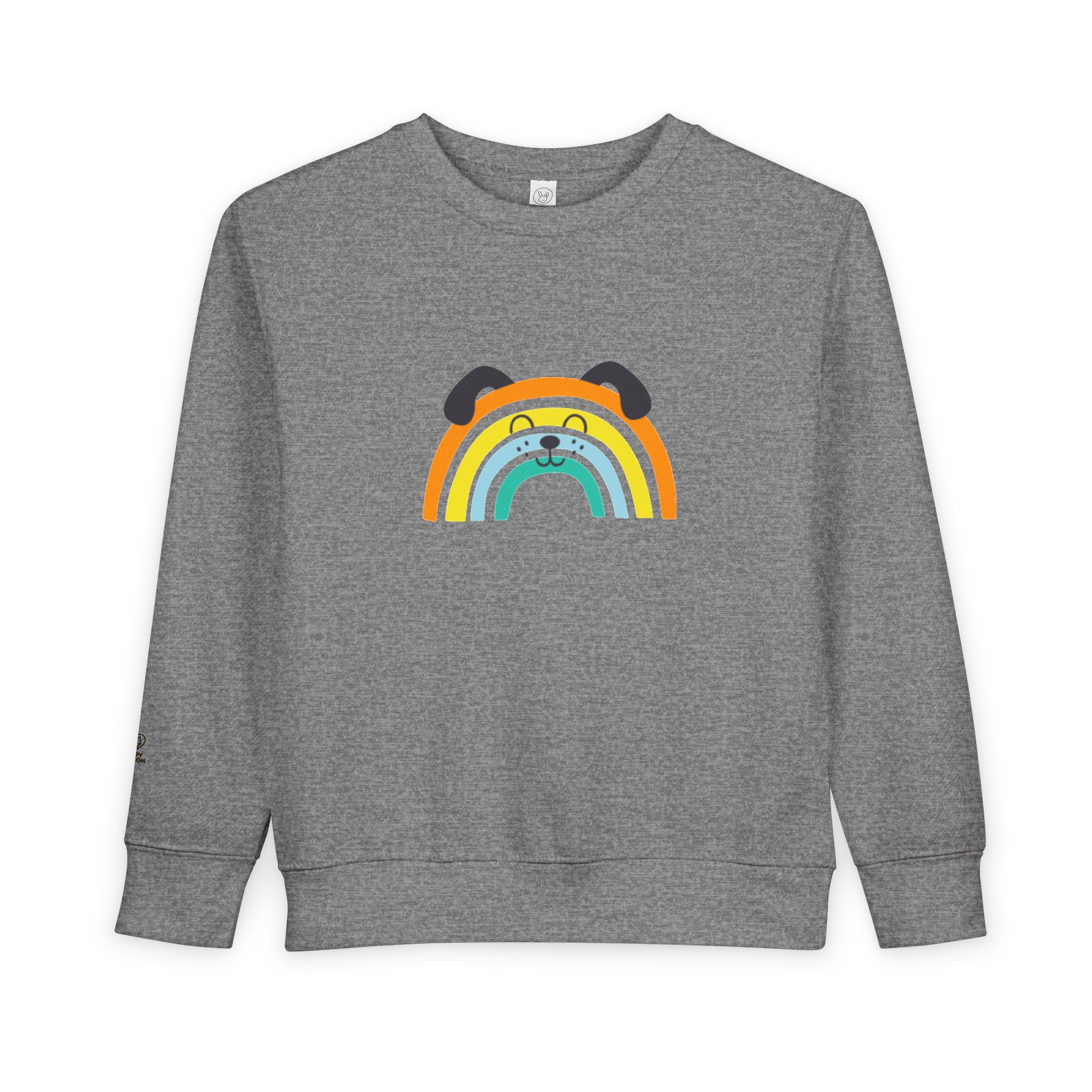 Rainbow Puppy Sweatshirt | Toddler dog rainbow graphic - Image 9