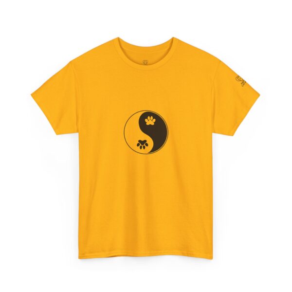 Yin Yang Unisex Heavy Cotton Tee, Pet Lovers Shirt, Spiritual Cotton Tee, Philosophy Gift, Everyday Casual Wear - Image 19
