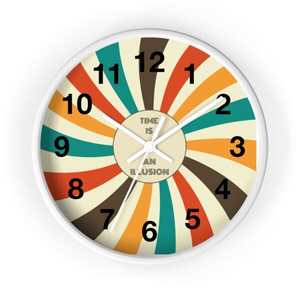 Funny Cat Wall Clock - Time is an Illusion, Cat Decor, Unique Gift for Cat Lovers, Home Office Wall Art, Quirky Kitty Clock - Image 10