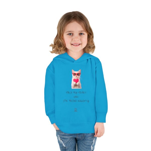 Cute Cat Holding Heart toddler hoodie | Valentine's Day Kids Pullover - Image 20