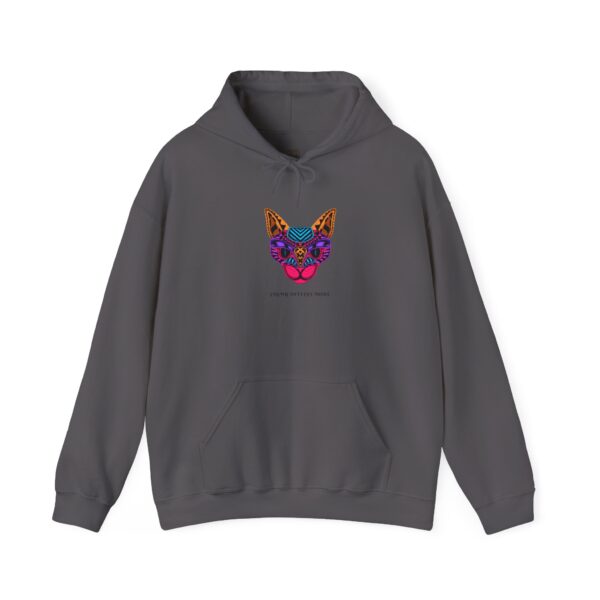 Colorful Sugar Skull Cat Hoodie | Vibrant Day of the Dead Feline Design - Image 33