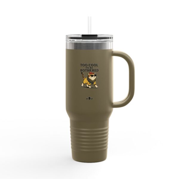Too Cool To Be Bothered Cat 40oz Travel Mug | Insulated Tumbler - Image 10