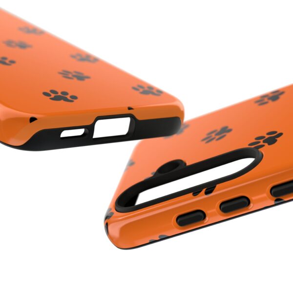 Orange Paw Print Phone Case | Tough Cases | Pet Lover Gift, Animal Print Cases, Unique Phone Cover, Fun Accessories, Birthday Gift - Image 155