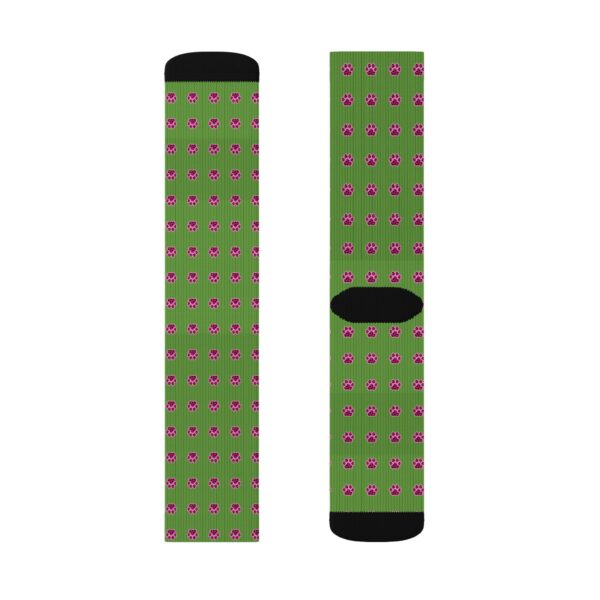 Playful Cat Lover's Sublimation Socks | Cute Meow Patterns | Cozy Gift for Pet Owners | Fun Sock Gift for Holidays, Birthdays - Image 3