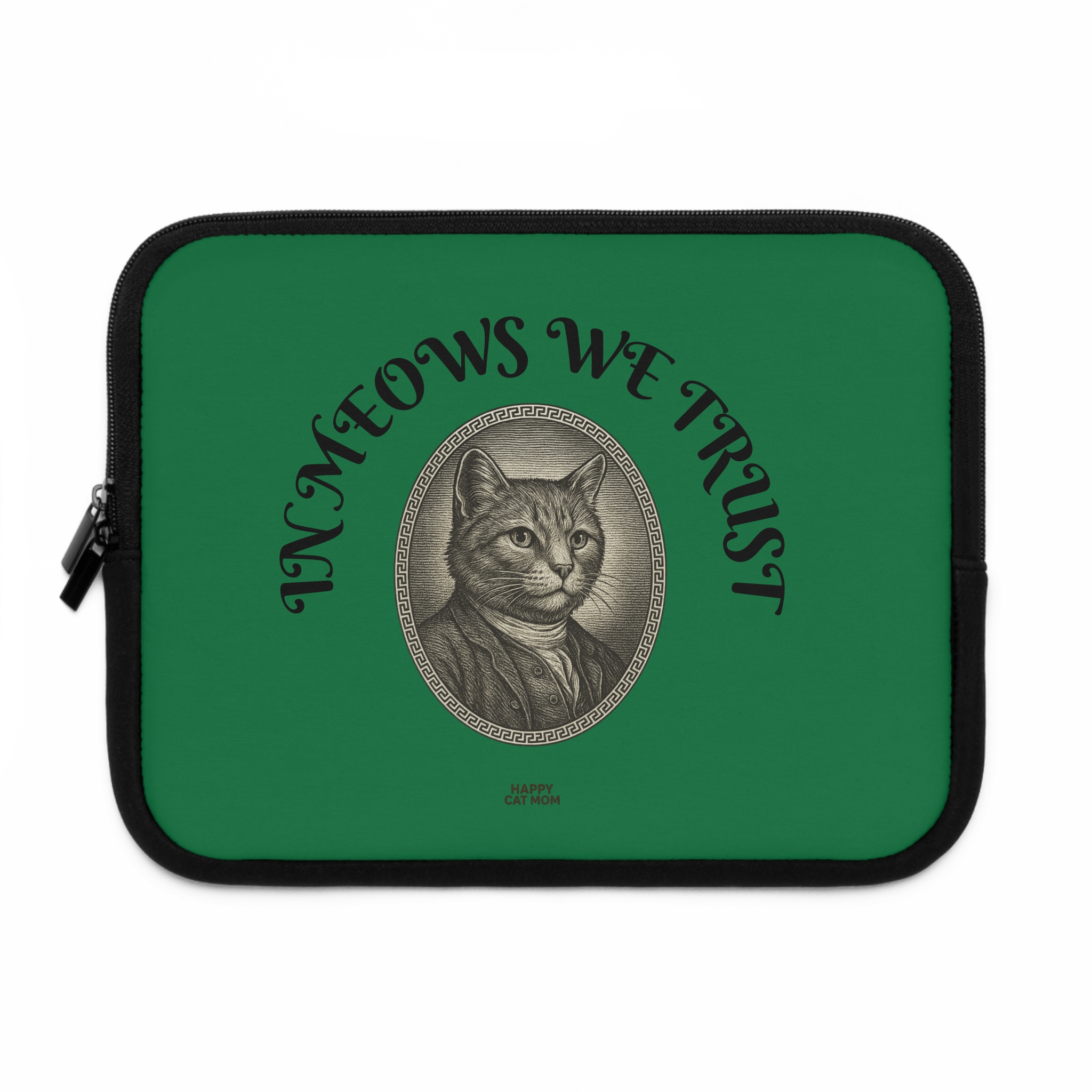 Laptop Sleeve- In Meows We Trust, Fun Tech Case, Stylish Computer Bag, Gift for Cat Lovers, Cute Accessory for Every Occasion, Laptop Protector - Image 5