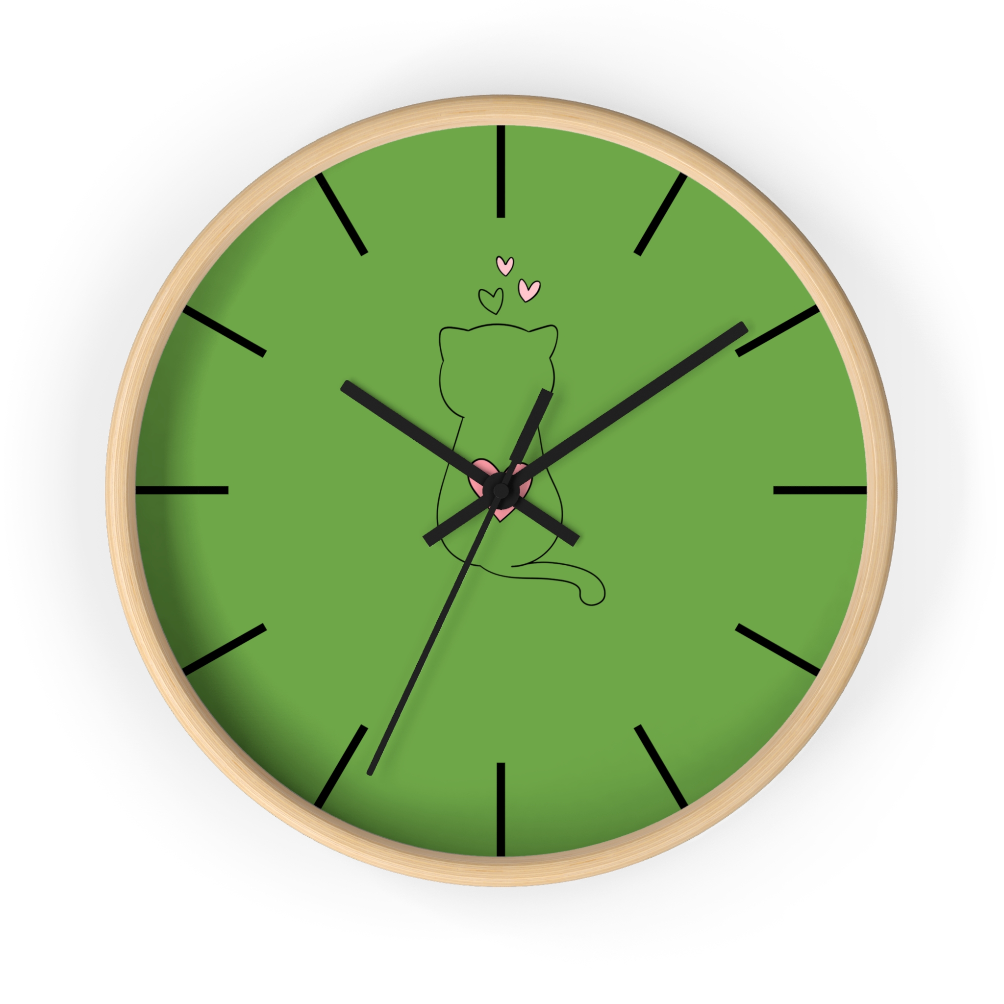Funny Cat Wall Clock - Cute Çat , Cat Decor, Unique Gift for Cat Lovers, Home Office Wall Art, Quirky Kitty Clock - Image 13