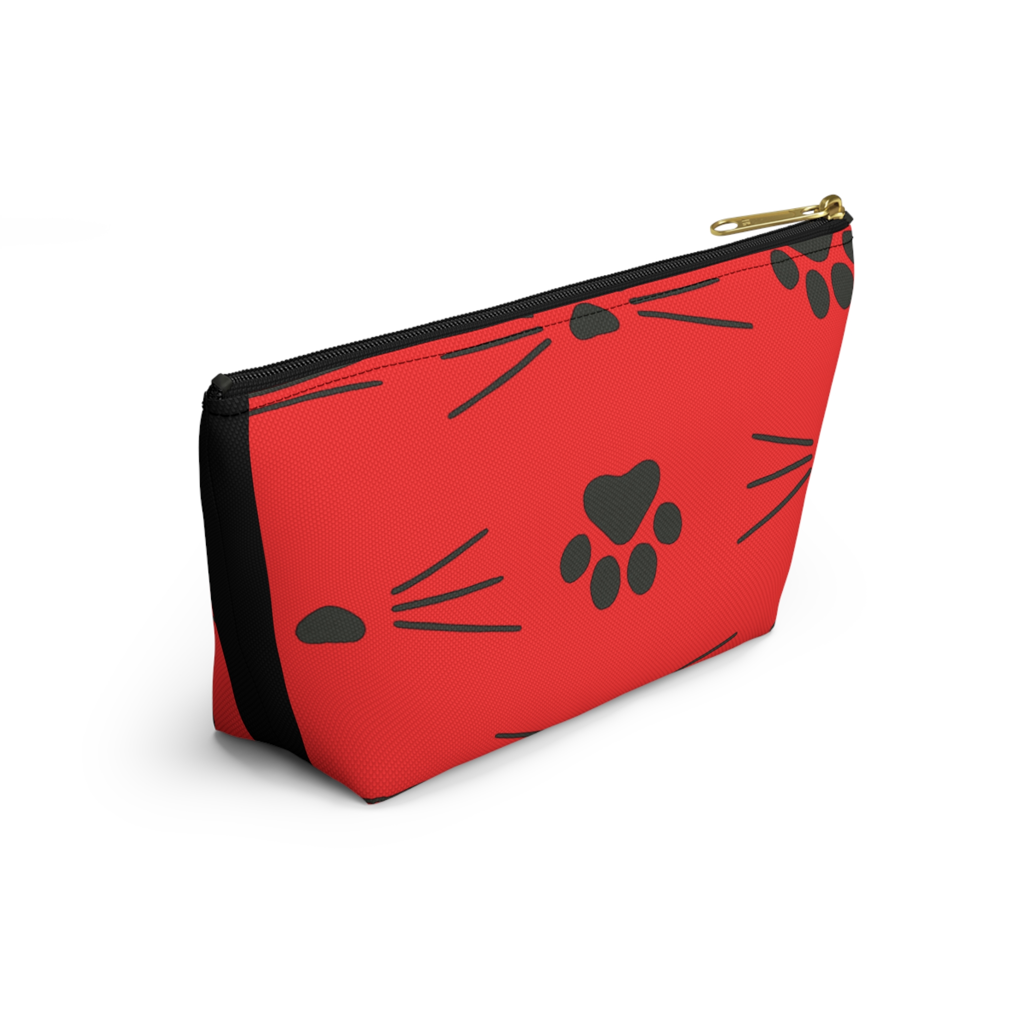 Cat Whiskers and Paw Print Accessory Pouch - Image 8
