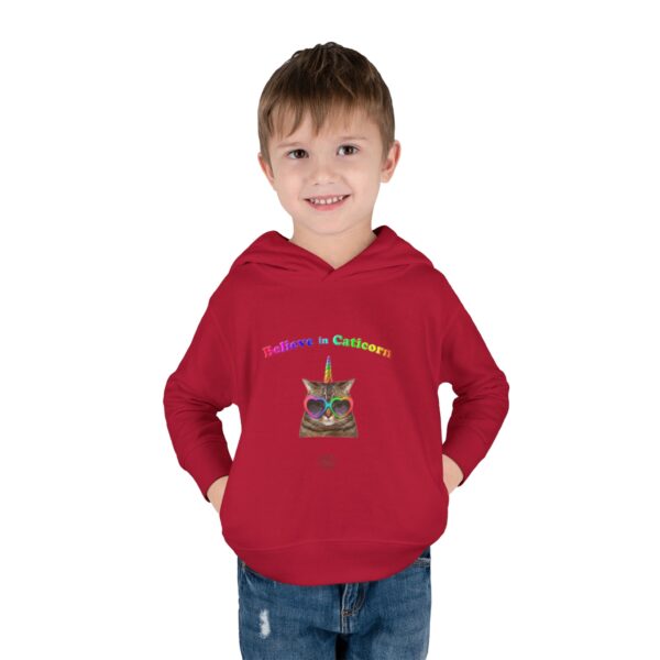 Believe in Caticorn Toddler Hoodie | Rainbow Cat Unicorn Pullover - Image 47