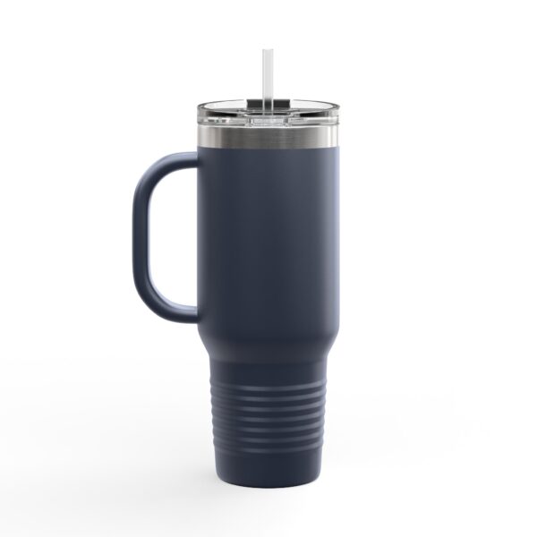 Grumpy Cat Illustration Insulated Travel Mug 40oz | Me Before Coffee - Image 8