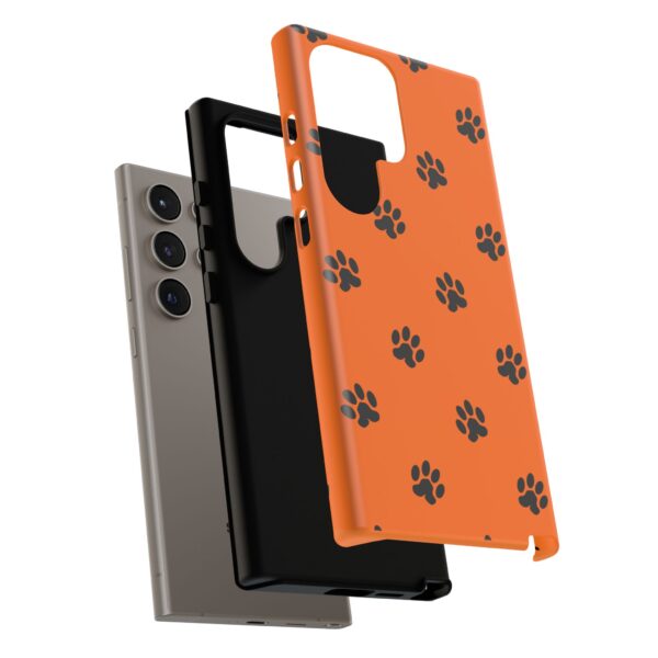 Orange Paw Print Phone Case | Tough Cases | Pet Lover Gift, Animal Print Cases, Unique Phone Cover, Fun Accessories, Birthday Gift - Image 176