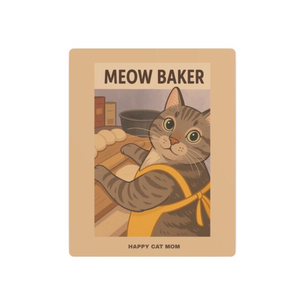 Cat Themed Kitchen Metal Art Sign, Meow Baker Decor, Funny Cat Signage, Gift for Cat Lovers, Kitchen Wall Art - Image 5