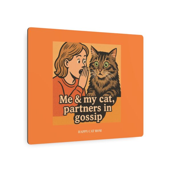 Whimsical Cat Metal Art Sign - Perfect for Cat Lovers, Funny Wall Decor, Gift for Pet Owners, Home Office Art, Animal Themed Decor - Image 7