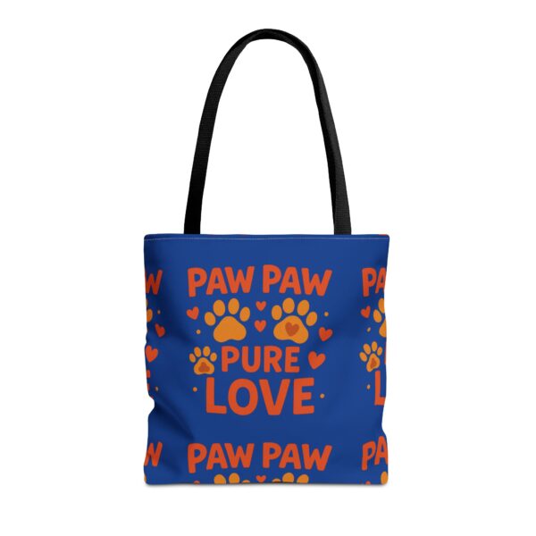 Paw Print Tote Bag - Pure Love Design, Dog Lover Gift, Animal Care Tote, Pet Accessory, Everyday Use Bag - Image 5