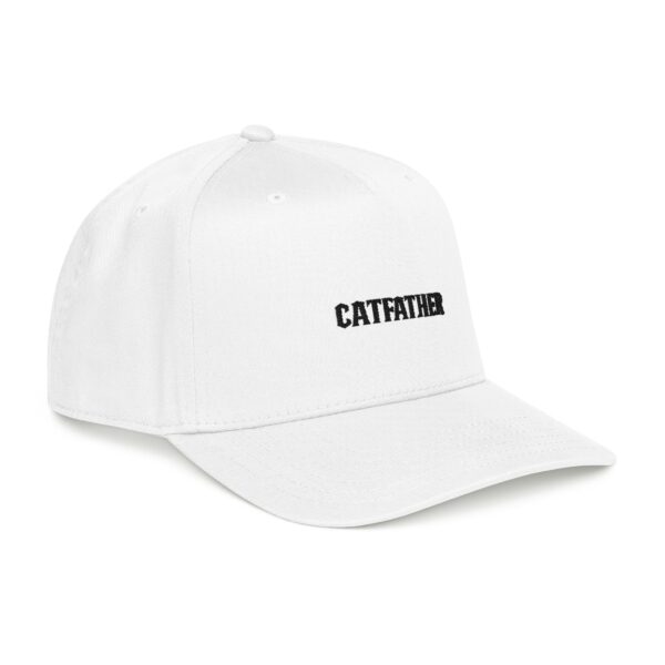 Catfather Mid Profile Baseball Cap | Embroidered Text, Pet Lover Hat - Image 4