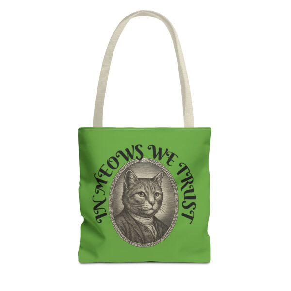 Cat Lovers Tote Bag, In Meows We Trust, Funny Cat Bag, Pet Owner Gift, Stylish Shopping Tote, Animal Lover Accessory - Image 13