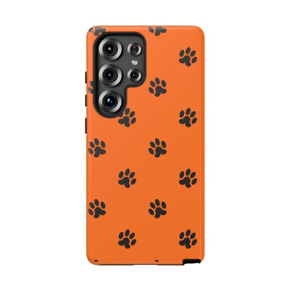Orange Paw Print Phone Case | Tough Cases | Pet Lover Gift, Animal Print Cases, Unique Phone Cover, Fun Accessories, Birthday Gift - Image 229