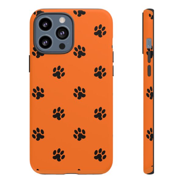 Orange Paw Print Phone Case | Tough Cases | Pet Lover Gift, Animal Print Cases, Unique Phone Cover, Fun Accessories, Birthday Gift - Image 39