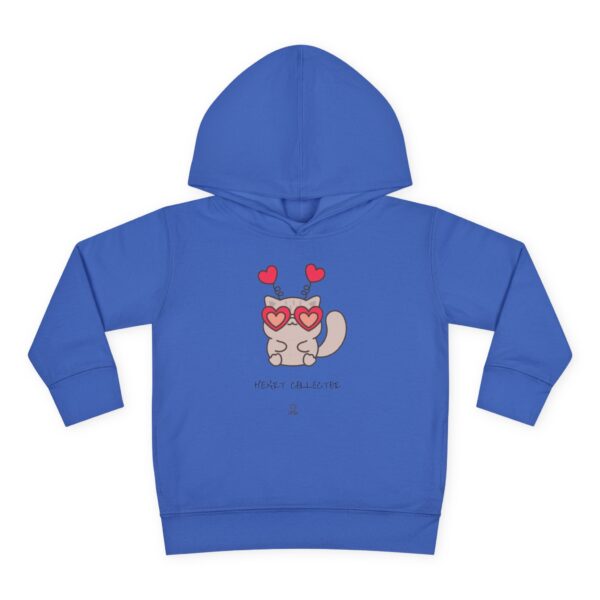 Heart Eyes Cat Toddler Hoodie | Cute Kitty Valentine Pullover - Image 17