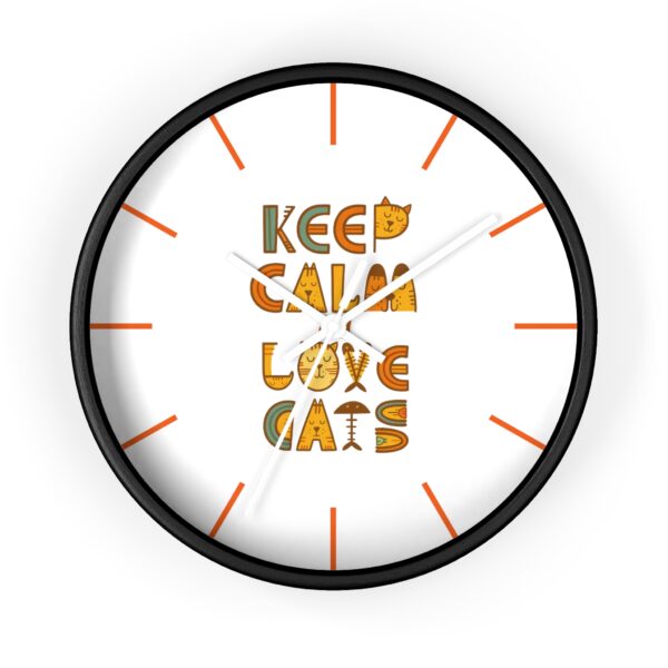 Copy of Funny Cat Wall Clock - Time is Running, Cat Decor, Unique Gift for Cat Lovers, Home Office Wall Art, Quirky Kitty Clock - Image 4