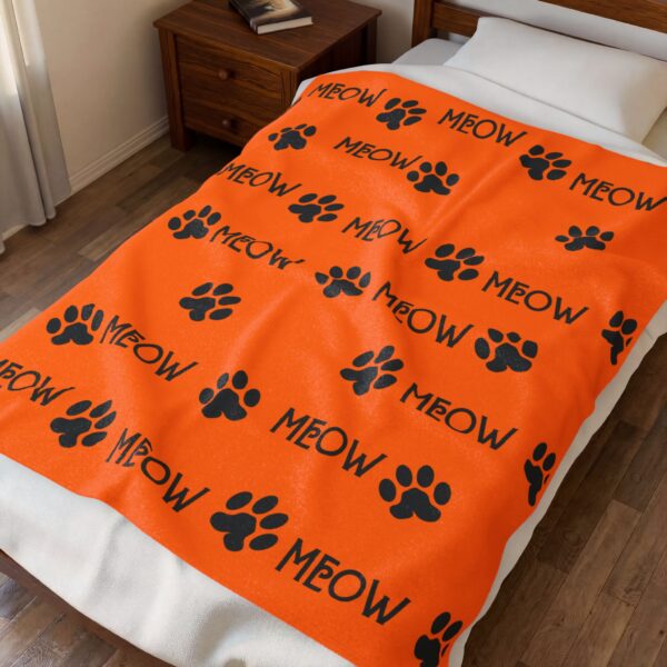 Cozy Cat-Themed Velveteen Plush Blanket | Perfect for Pet Lovers & Cozy Nights, Gifts for Cat Owners, Home Decor, Halloween - Image 7