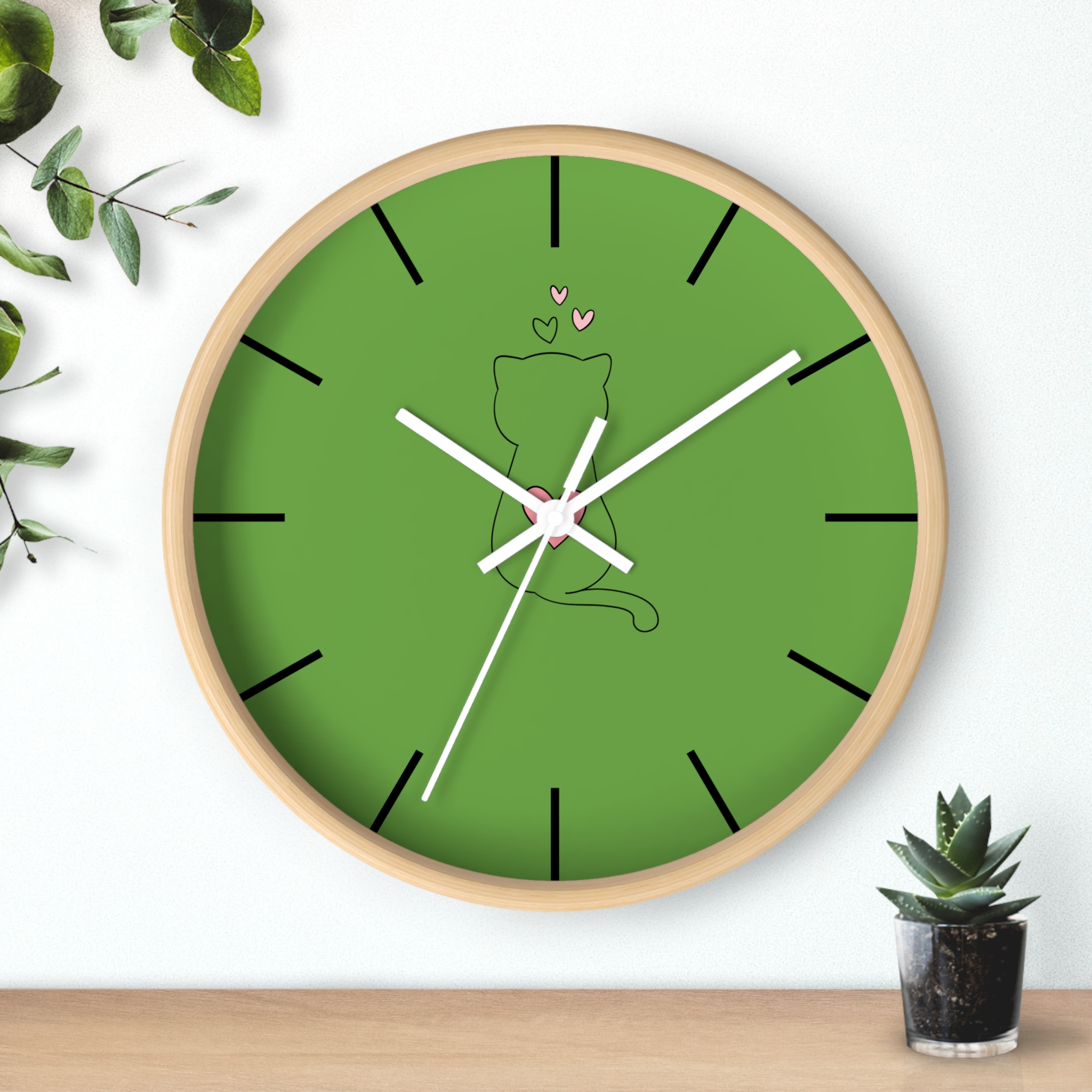 Funny Cat Wall Clock - Cute Çat , Cat Decor, Unique Gift for Cat Lovers, Home Office Wall Art, Quirky Kitty Clock - Image 18