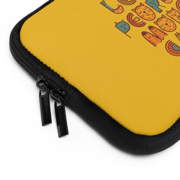 Laptop Sleeve- Less People More Cats, Fun Tech Case, Stylish Computer Bag, Gift for Cat Lovers, Cute Accessory for Every Occasion, Laptop Protector - Image 3