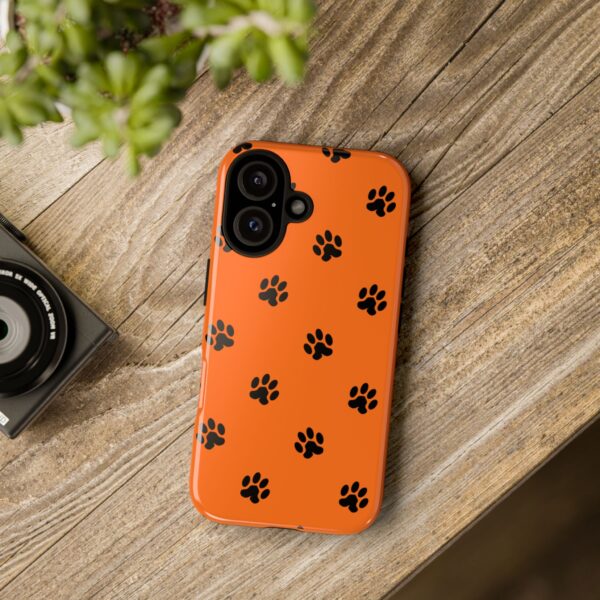 Orange Paw Print Phone Case | Tough Cases | Pet Lover Gift, Animal Print Cases, Unique Phone Cover, Fun Accessories, Birthday Gift - Image 180