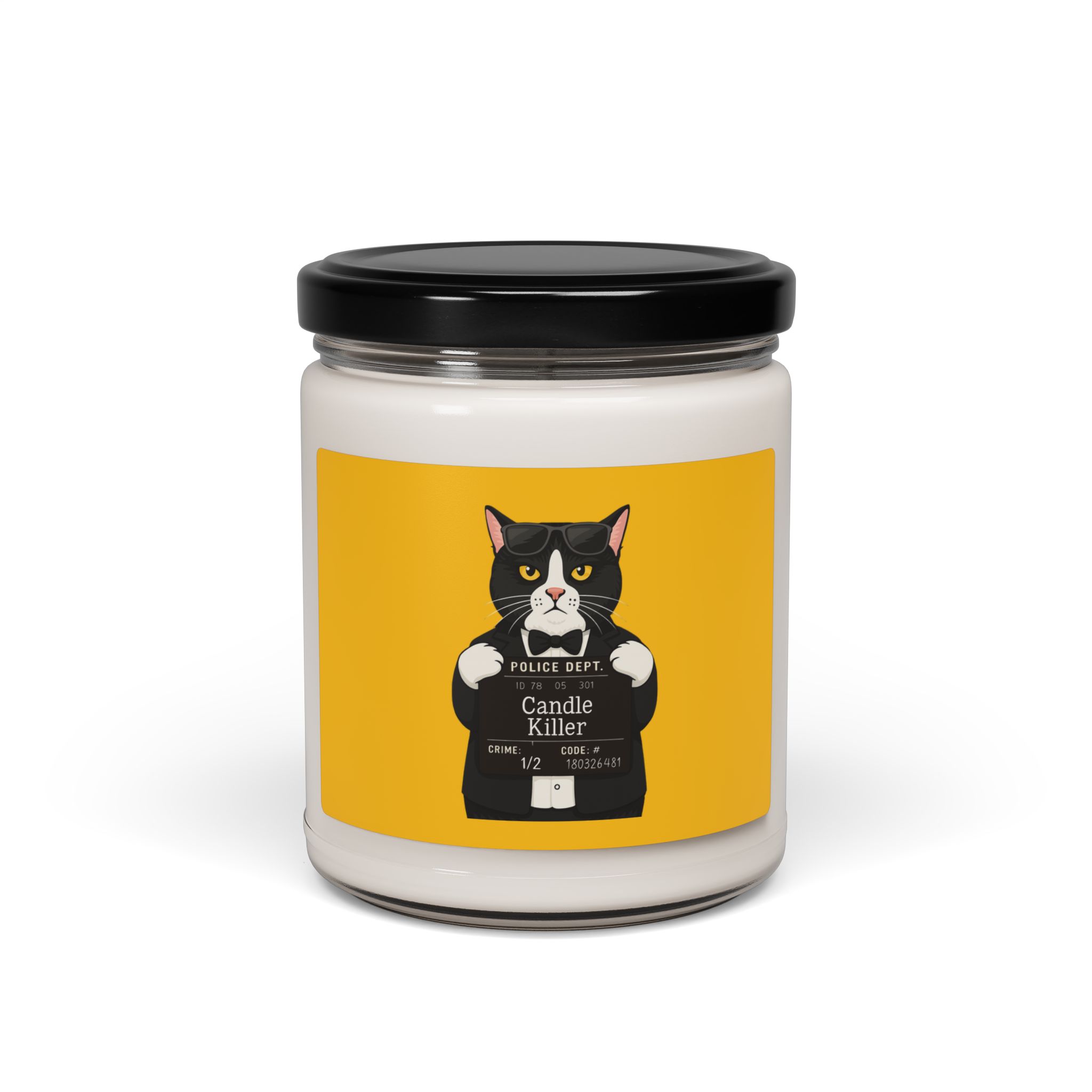 Candle Killer Cat Scented Soy Candle — 9 oz (Clean, Cozy Home Gift) - Image 2