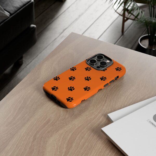 Orange Paw Print Phone Case | Tough Cases | Pet Lover Gift, Animal Print Cases, Unique Phone Cover, Fun Accessories, Birthday Gift - Image 84