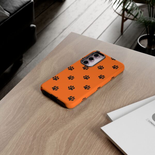 Orange Paw Print Phone Case | Tough Cases | Pet Lover Gift, Animal Print Cases, Unique Phone Cover, Fun Accessories, Birthday Gift - Image 120