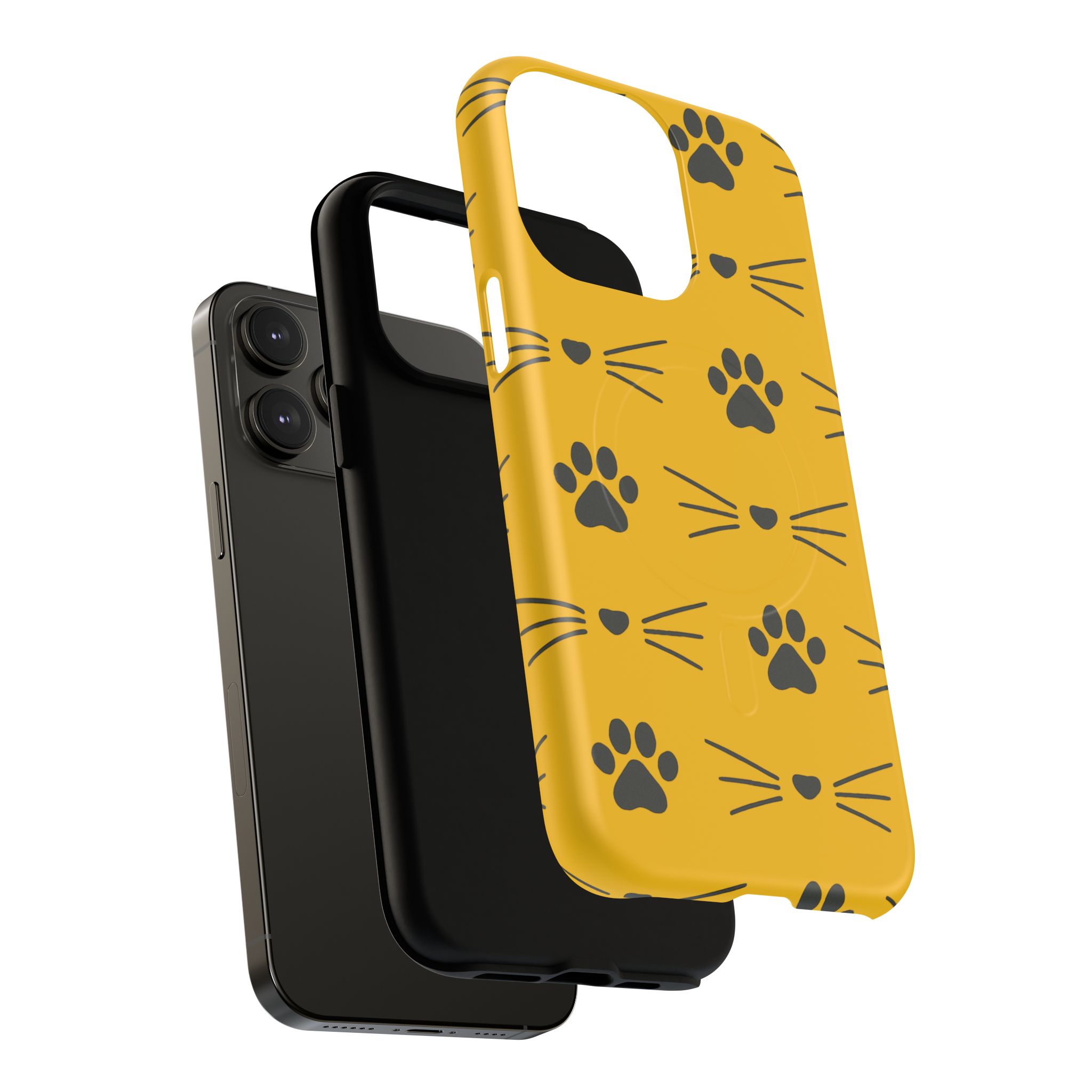 Sleek Cat Paw Magnetic Phone Case, Durable Pet Lover Accessory, Trendy Gift for Cat Owners, Protect Your Phone with Style - Image 48