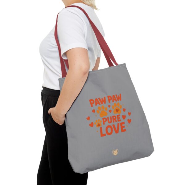 Paw Print Love Tote Bag, Cute Pet Lover Gift, Animal Theme Bag, Paw Paw Pure Love Accessories, Dog Mom Tote, Everyday Carryall - Image 24