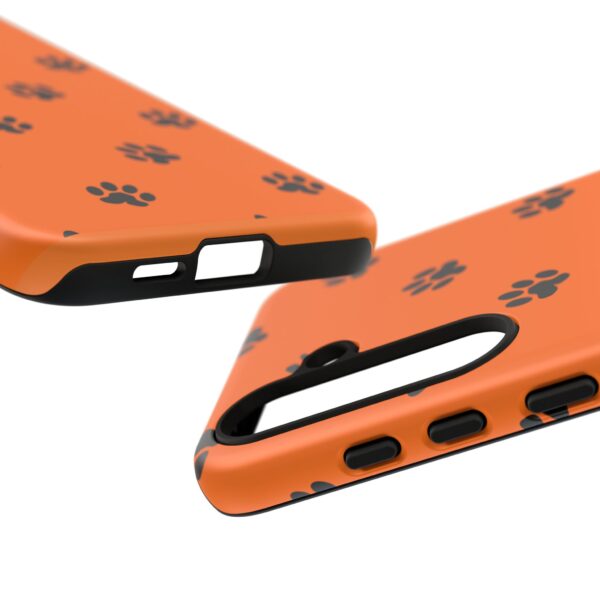 Orange Paw Print Phone Case | Tough Cases | Pet Lover Gift, Animal Print Cases, Unique Phone Cover, Fun Accessories, Birthday Gift - Image 167